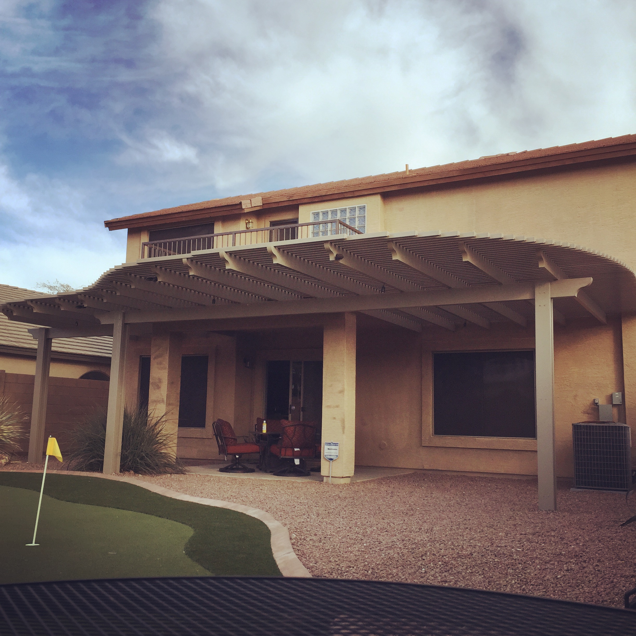 Round Wood Patio Cover Gilbert AZ